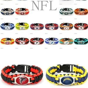 NFL Teams Paracord Bracelets.  All Teams Available